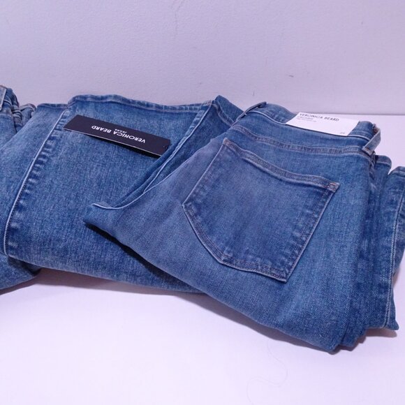 Veronica Beard Crosbie High Rise Wide Leg Jeans Ripple Haze Sz 28 NWT 348 - Picture 8 of 9